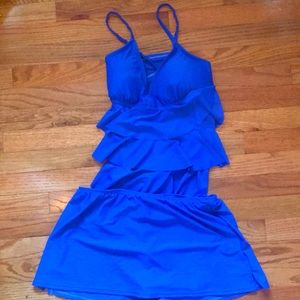 3/$30 Catalina blue two piece swimsuit